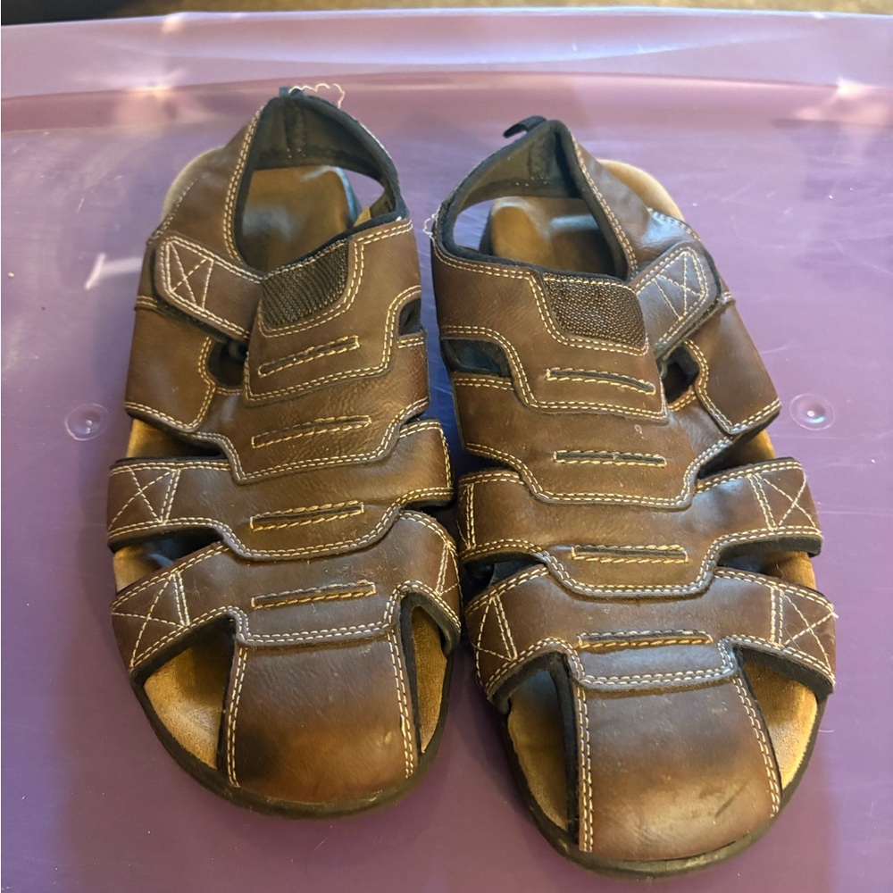 Men's Brown Leather Sandals